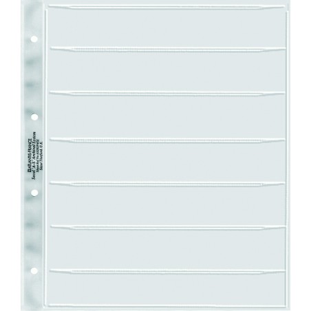 Feuilles d'album polyester pour négatifs - 7 bandes de 42 x 230 mm