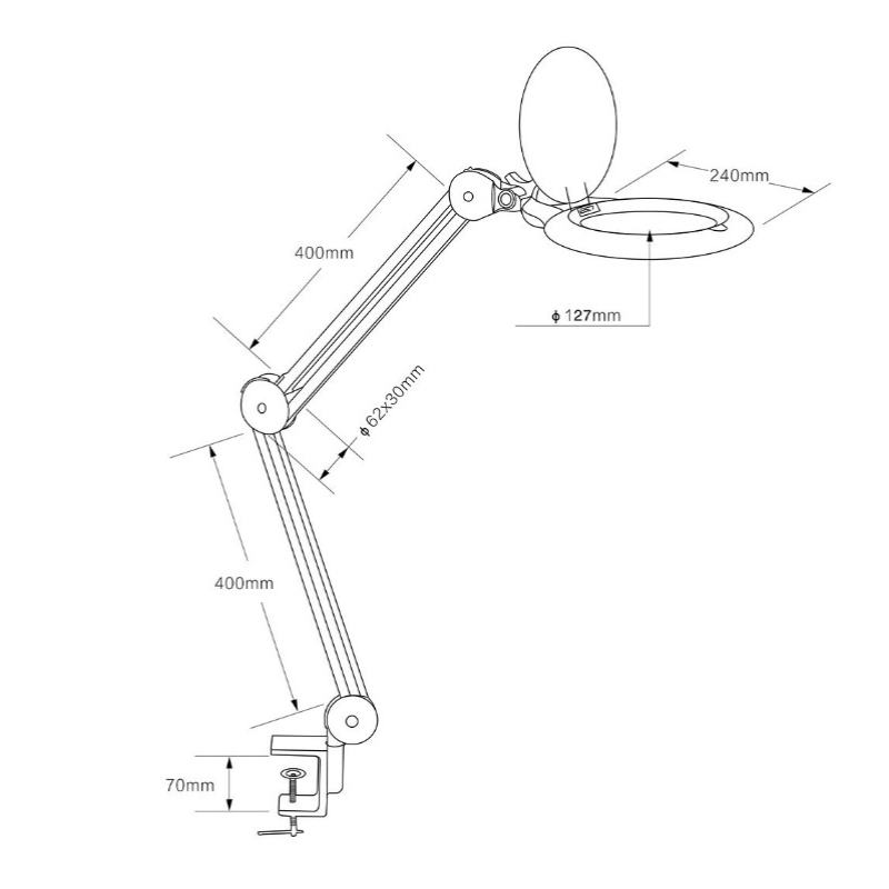 Lampe-loupe Circline LED