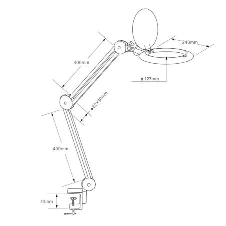 Lampe-loupe Circline LED