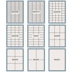 Etiquettes auto-collantes réversibles RAGET