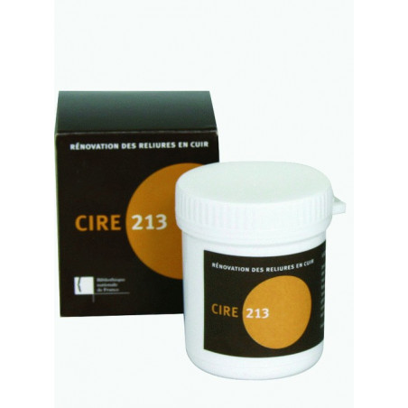 Cire 213 pour reliures en cuir