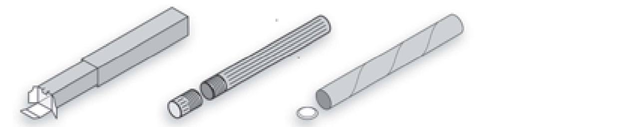 Boîtes pour rangement des rouleaux illustration