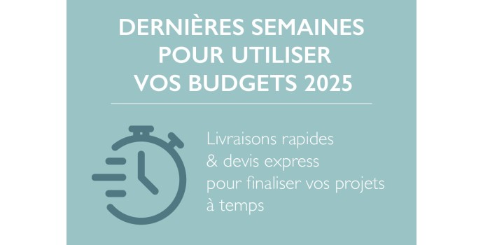 Dernières semaines pour utiliser vos budgets 2025